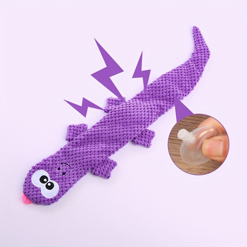 Plush Lizard Shaped Toy For Dog Toy Cartoon Doll Dog Chew Toy Puppy Molar Teeth Cleaning Toy For Pet