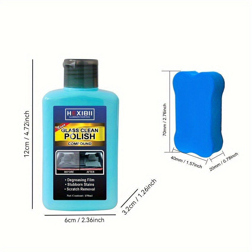 150ml Car Glass Oil Film Remover & Cleaner,  Automotive Glass Spray
