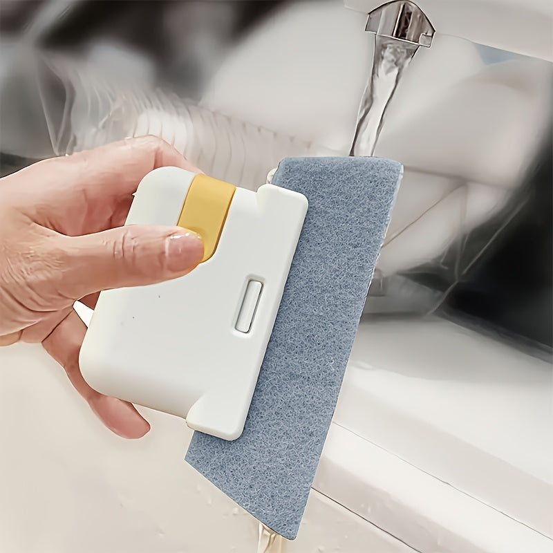 3pcs Window & Door Track Cleaning Brush - No Power Needed, Durable PP Bristles for Tight Gaps & Frames, Effortless Cleaning in Bedroom, Kitchen, Bathroom, Ergonomic Design | Polypropylene Construction