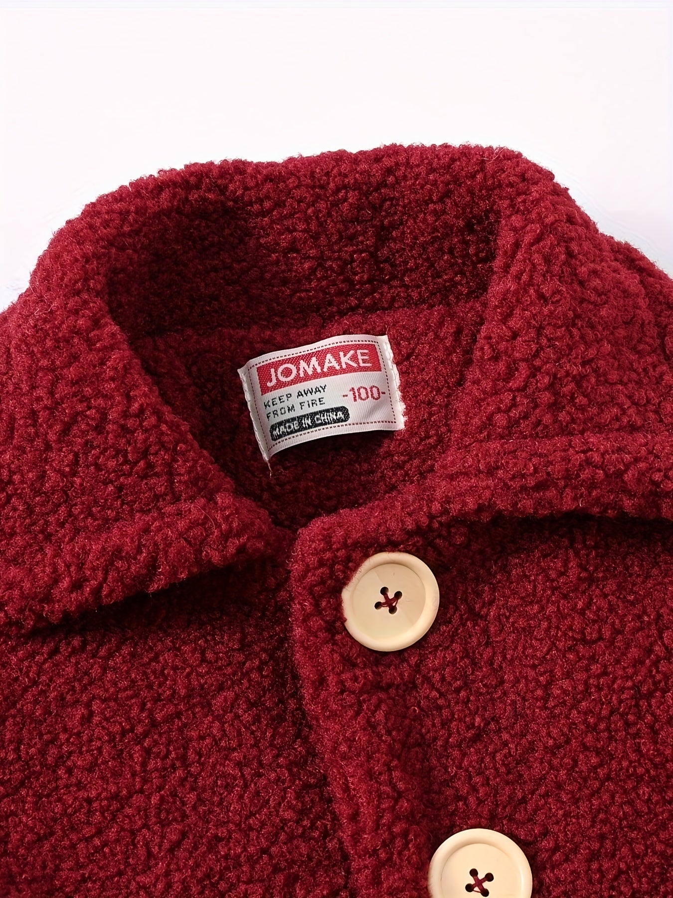 JOMAKE Girls' Winter Coat - Pastel Pink & Ombre Jacket with Button Front Closure,