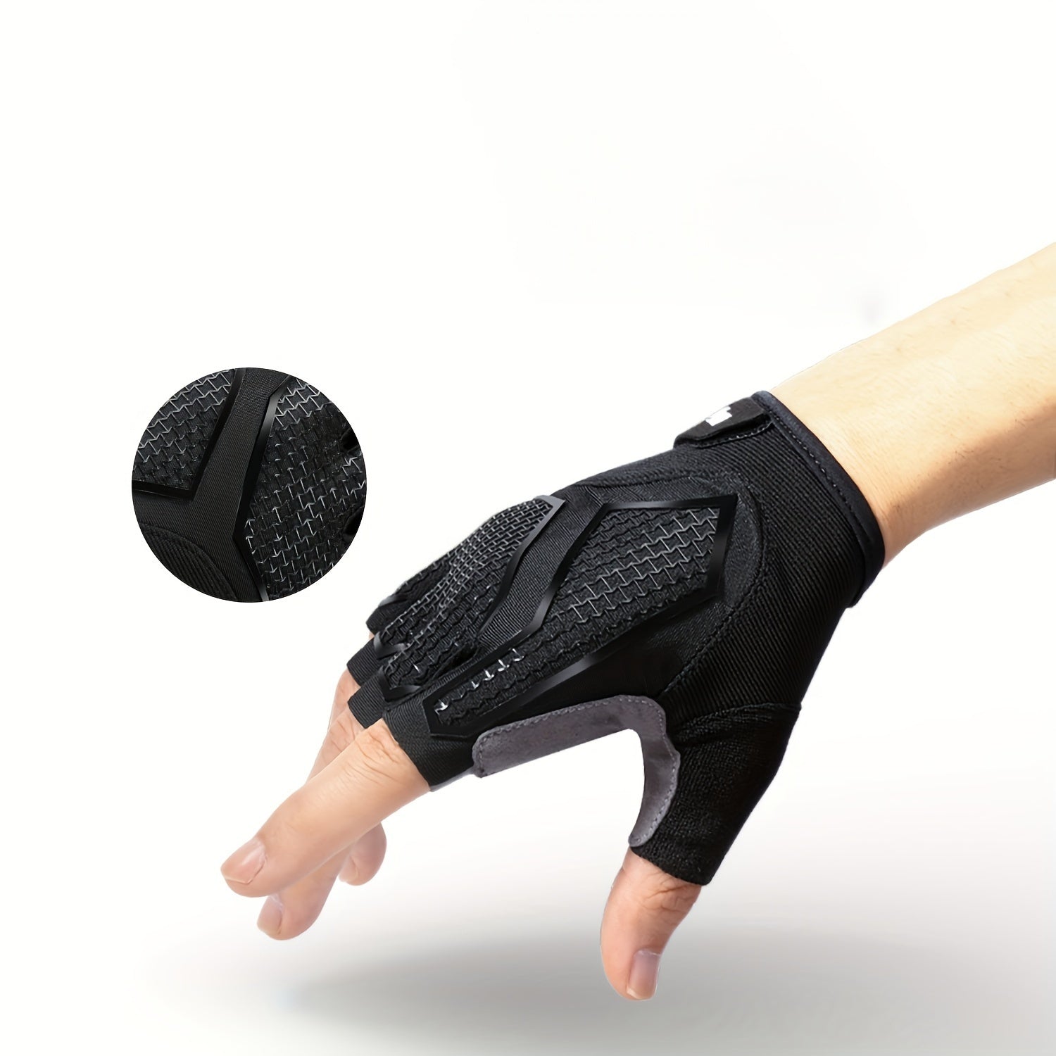 1 Pair of Lightweight, Breathable Unisex Fingerless Gloves - Ideal for Outdoor Sports and Cycling