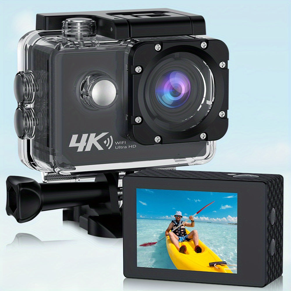 4K30FPS-action camera ultra high definition underwater camera, High Quality, outdoor sports camera with wifi send 32GB memory card