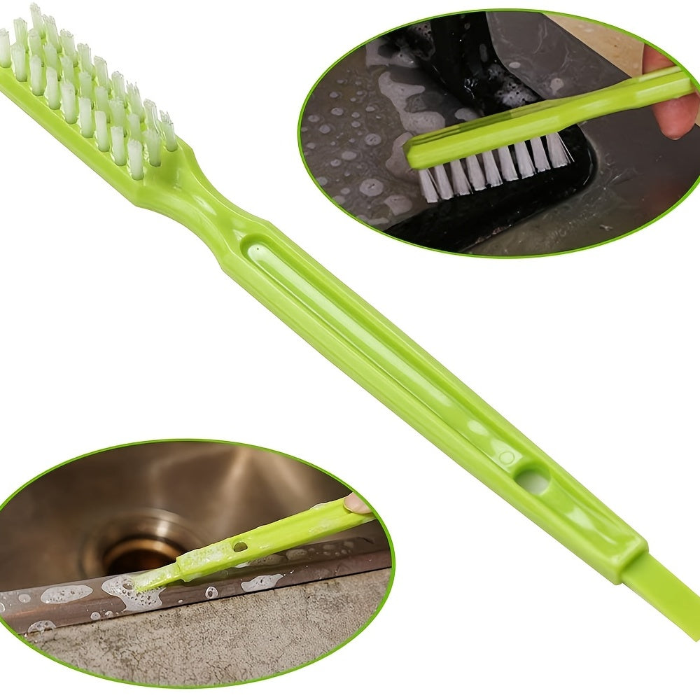 4pcs Grout Cleaning Brush Set with Handle - Durable Nylon & Food-Grade PP, R