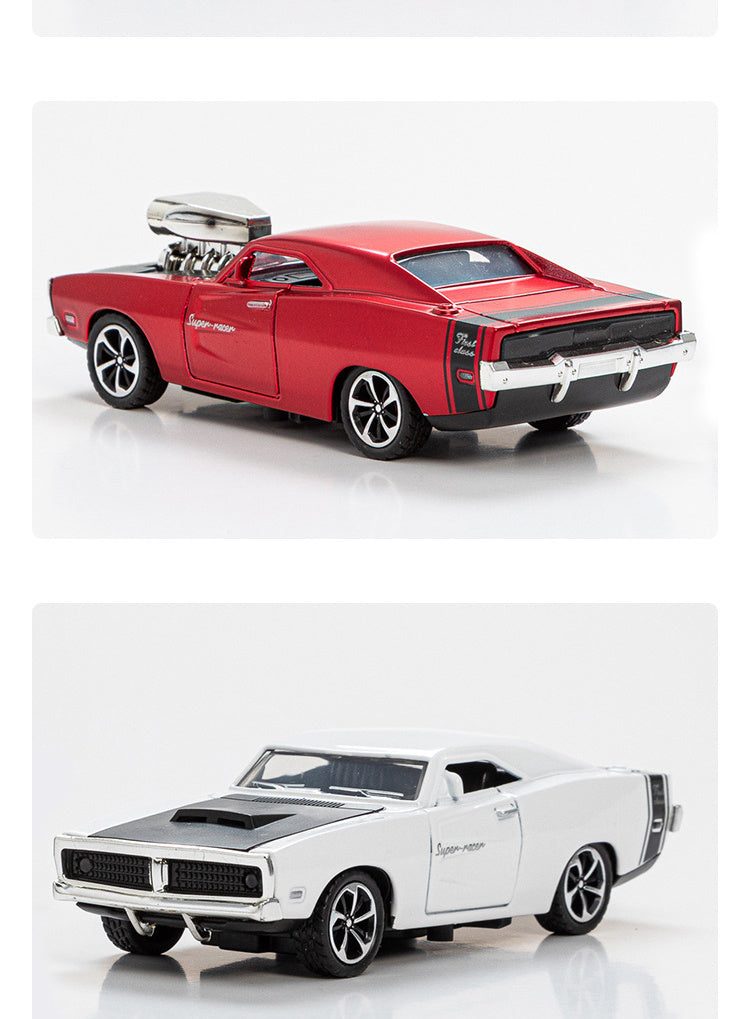 Simulation 1: 32 Alloy Sports Car Model Children's Toy Car Accessories Return Car Openable Die Casting Model Christmas, Halloween, Thanksgiving gifts