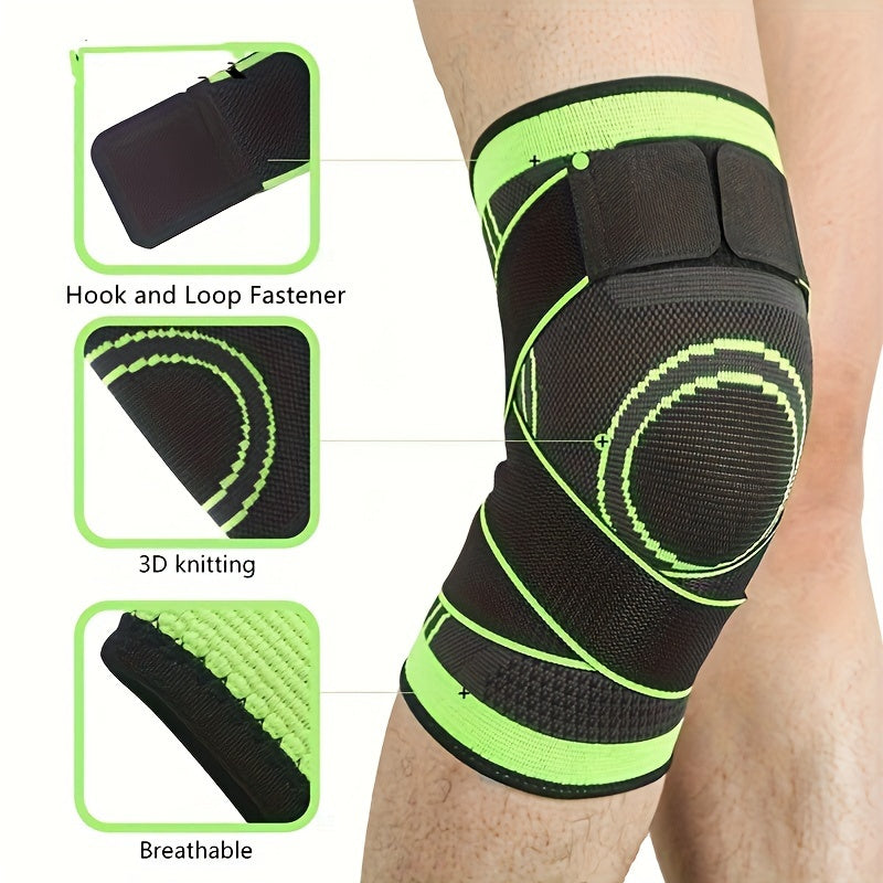1PC High-Performance Knee Pad- Breathable, Adjustable Fit- Ideal for Running, Cycling & Outdoor Sports