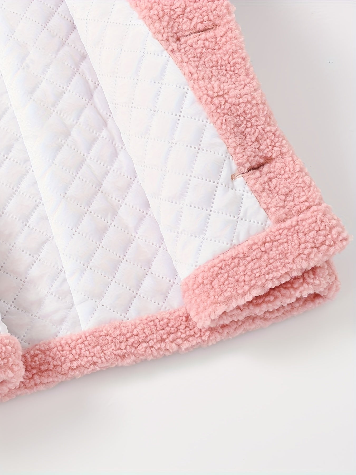 JOMAKE Girls' Winter Coat - Pastel Pink & Ombre Jacket with Button Front Closure,