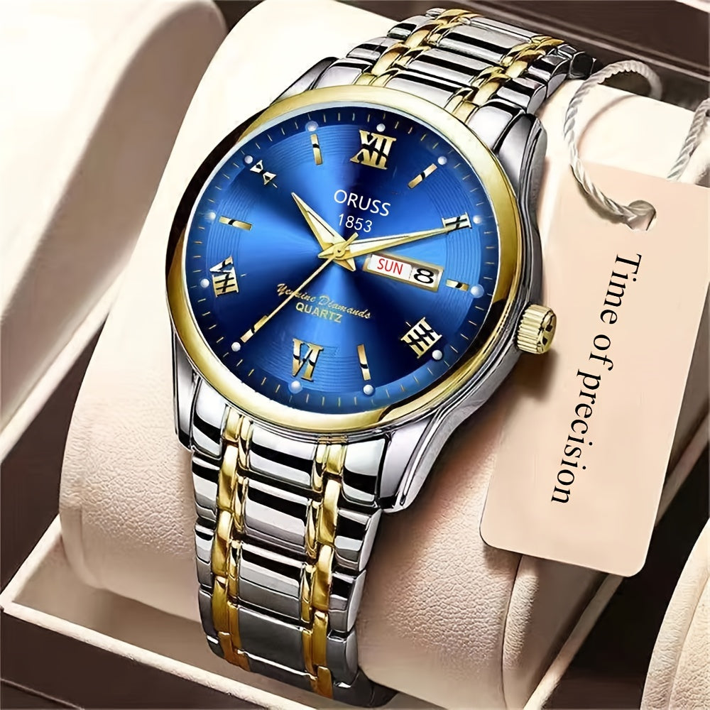 Classis Men's Watch Waterproof Luminous Durable Business Sports Wrist Watch, Ideal choice for Gifts
