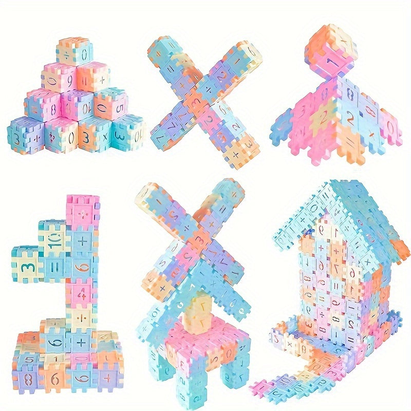 DIY Building Toys - Digital Block Building Set for Youngsters - Educational Intellectual Toys, Halloween/Thanksgiving Day/Christmas Gift