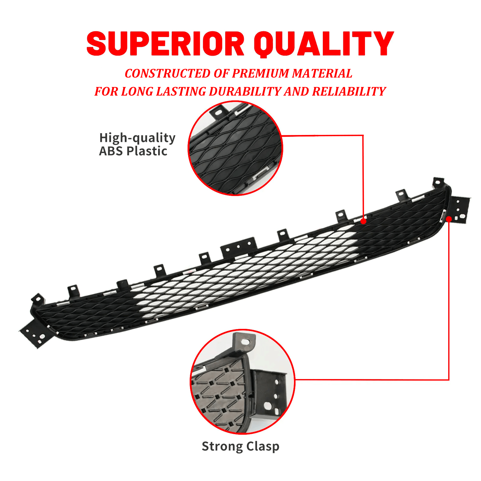 for 2018 2019 2021 2022 for INFINITI Q50 Sport Grille Black Front Bumper Lower Honeycomb Grill