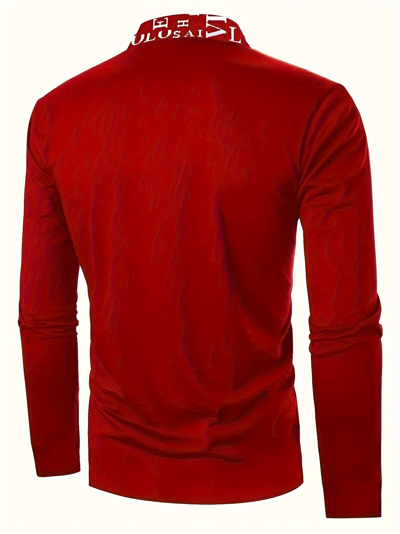 Tiger Head Anime Print Men's Casual Comfy Long Sleeve Shirt For Spring Fall, Golf Sports