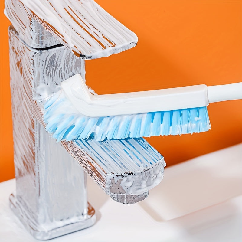 1pc, Elbow Corner Cleaning Brush for Kitchen Sink, Bathroom, Grooves, Crevices, Wash Basin Brush, Multi-Purpose Cleaning Tool
