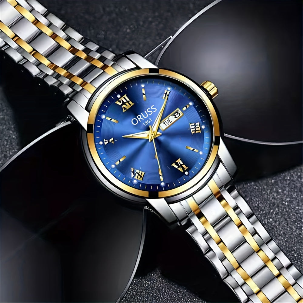 Classis Men's Watch Waterproof Luminous Durable Business Sports Wrist Watch, Ideal choice for Gifts