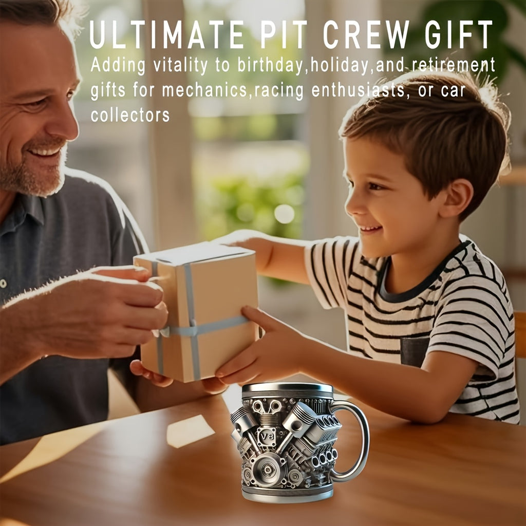[Unique Engine Mug] Heavy-Duty V6 or V8 Engine Beer & Coffee Mug