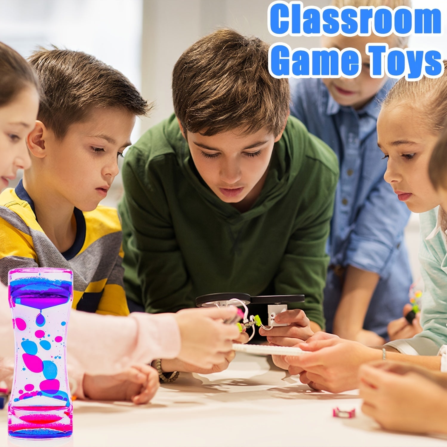 Liquid Motion Bubbler Sensory Toys - Calming Fidget Toys with Mesmerizing Visual Effects for Adults and Kids - Perfect Party Favors, Classroom Rewards, Christmas Stocking Stuffers and Goodie Bag Fillers
