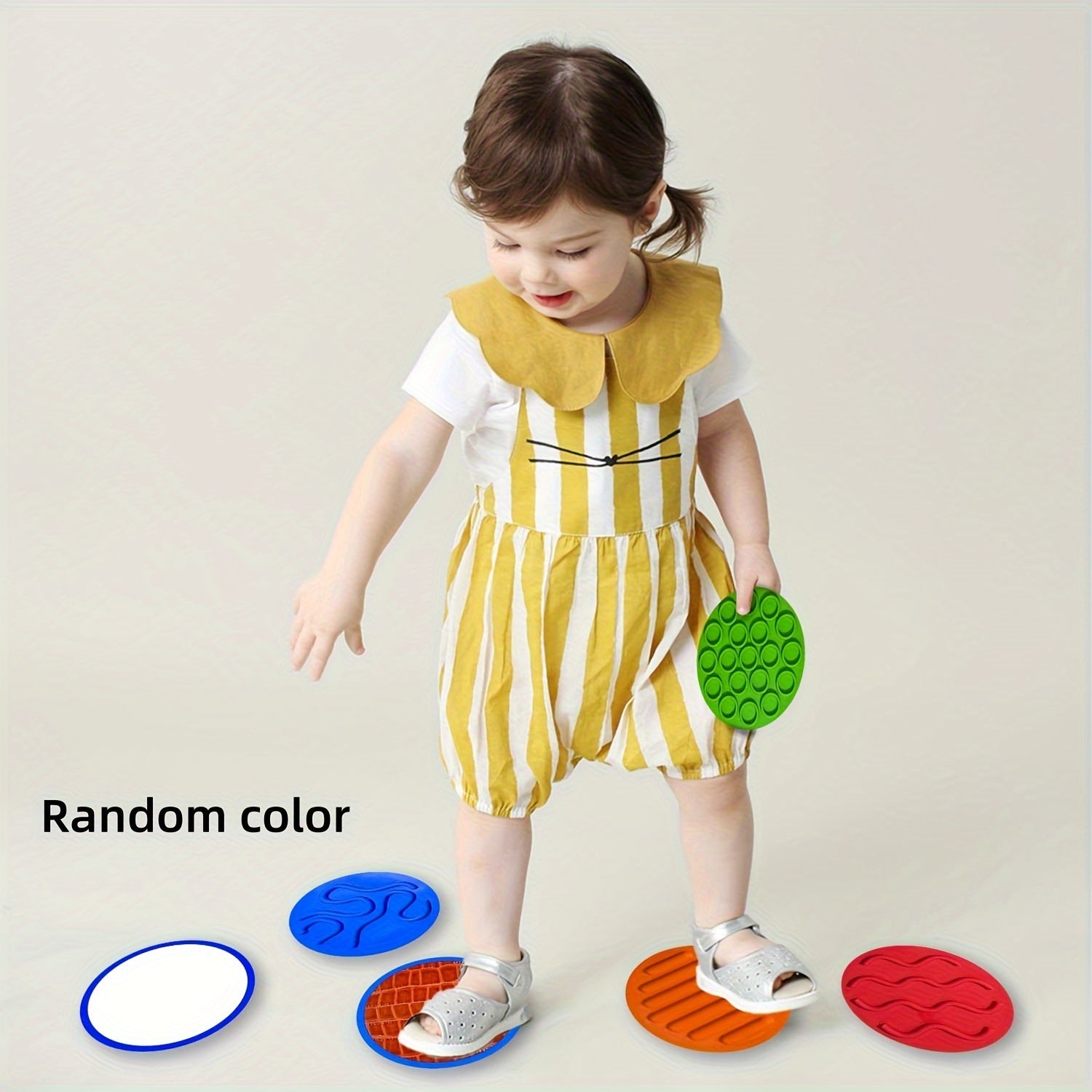 10pcs Silicone Sensory Floor Mats for Kids - Non-Toxic,