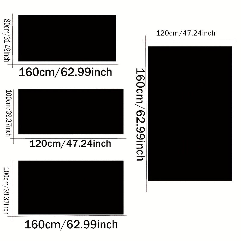 Luxurious Black and Grey Tie-Dye Shag Area Mat - Soft, Plush Modern Indoor Mat for Living Room or Bedroom Decor, Non-Slip, Machine Washable Polyester, Home Decor Mat | Modern Plush Mat | Polyester Fiber Mat, Rugs for Living R