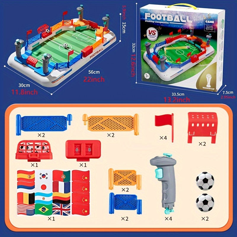 [2-in-1 Interactive Football Game] 1pc Interactive Table Football Game for Youngsters