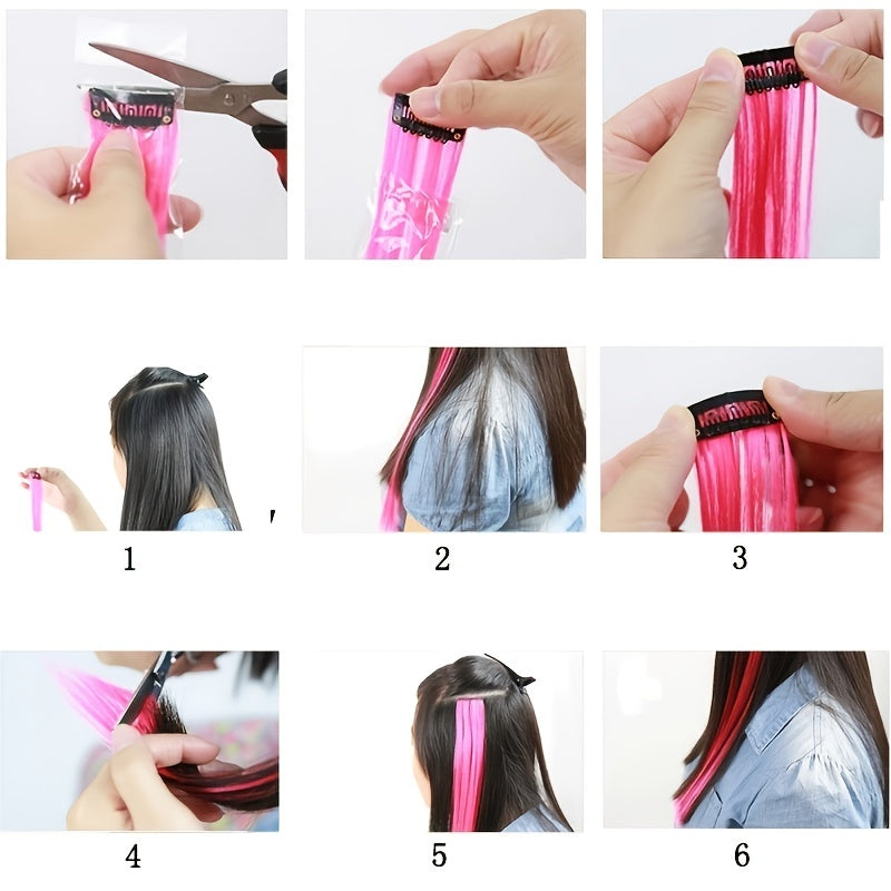 10 Pack HUAQIN Clip-In Hair Extensions for - 18 Inch