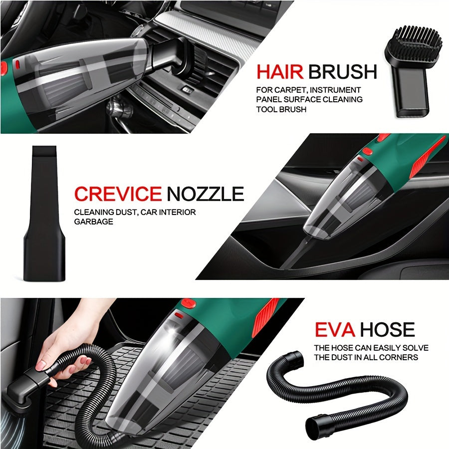 7-piece High-power Wireless Vacuum Cleaner, High-power Household And Car Dual-use Vacuum Cleaner, Dust Removal And Cleaning Interior, Strong Suction