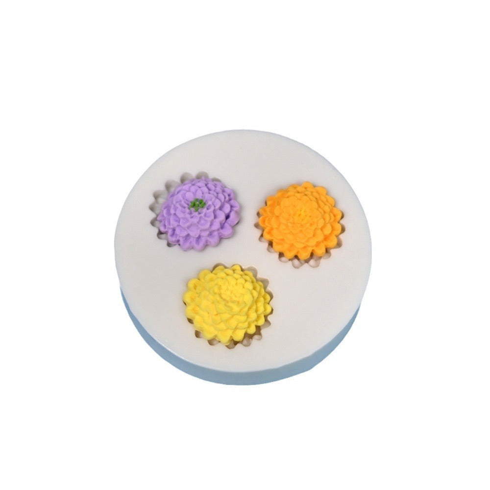 2pcs, 2.76-Inch Large Dahlia Silicone Molds, Suitable for Making Candles, Aromatherapy, Handmade Soap, Clay, Plaster, And Crafts