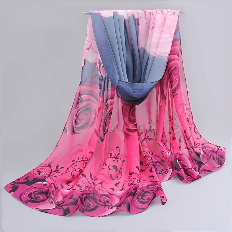 Fashionable Chiffon Scarves for Spring And Summer, Women'S Summer Sun Protection Shawls,