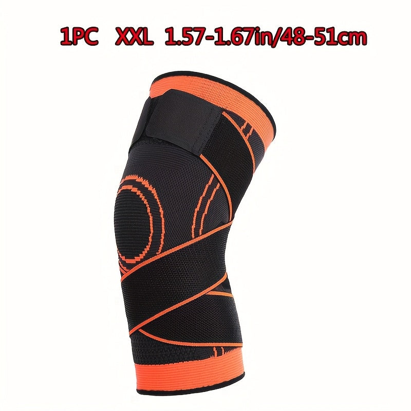 1pc Strap Knee Protector Sports Knee Support Adjustable Compression Breathable Joint Protection Sports Knee Protector Strap Compression Basketball Running
