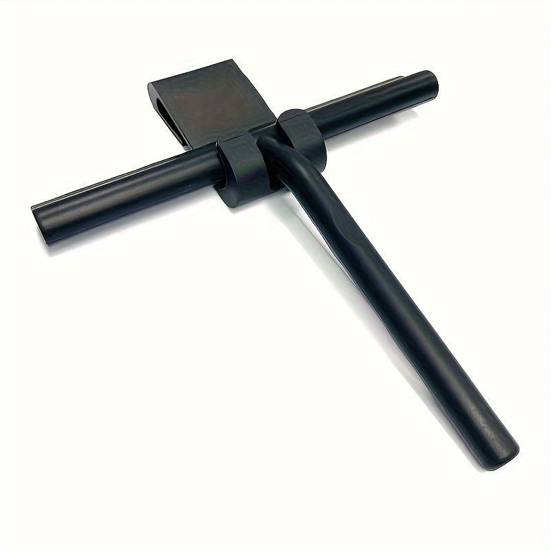 1pc Heavy-Duty Handheld Shower Squeegee - 8.27" Silicone Blade for Streak-Free Cleaning, Ideal for Windows, Glass Doors & Car Windshields, with Convenient Suction Hook, Durable & Non-Slip, Black