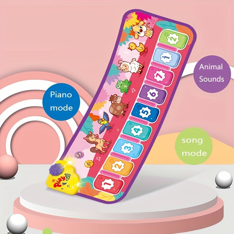 Kids' Interactive Piano Keyboard Dance Mat - Battery-Powered, Early Learning Toy For Ages 3-6, Perfect Birthday Gift Piano For Kids Musical Toys For Toddlers