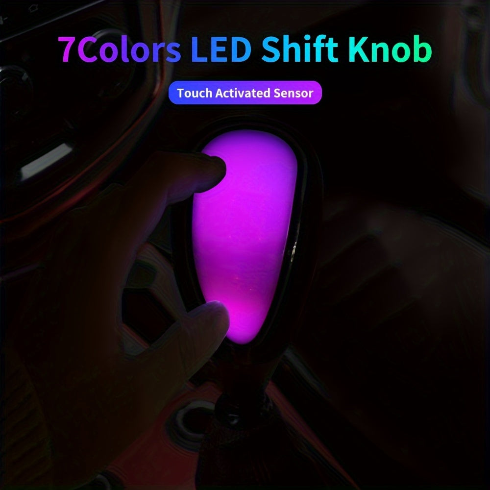 7 Colors LED Illuminated Gear Shift Knob Stylish Traditional Design For Enhanced Control Nighttime Glow Cool Automotive Upgrade For Your Car