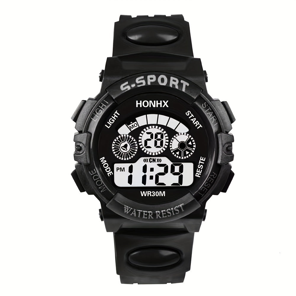 [Hot Electronic Watch] Hot Selling Electronic Multifunctional Watch - Night Light Running Sports for Primary and Secondary School Students