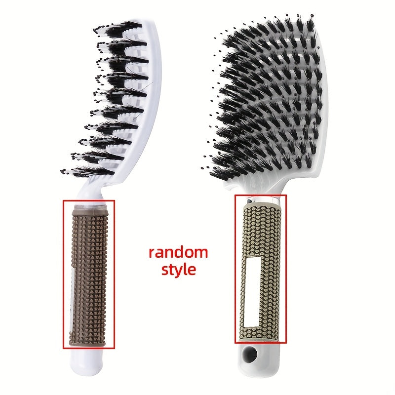 1pc Curved Vented Professional Detangling Hair Brush | Magic Scalp Massage Comb for Women