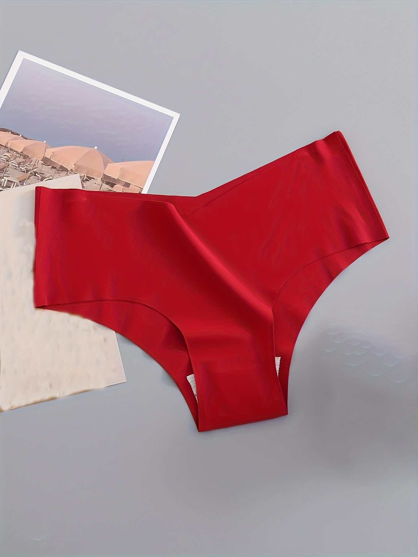 Set of Four Seamless Women'S Triangle Panties for Comfortable Sports Wear.
