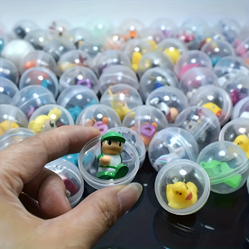 20pcs Novelty Relax Toy Set - Fun Mixed Surprise Eggs, Capsule Toys & Puppet Models - Perfect for Birthday Gifts, Christmas & Halloween Party Favors