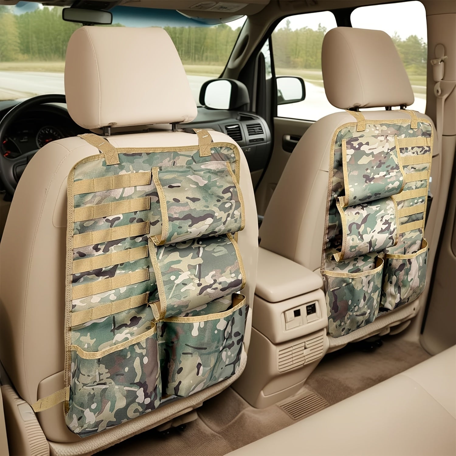 Automotive Gun Racks Vehicle Seat Back Rifle Gun Holder for Hunting Accessories Storage and Organizer, Deer/Duck Hunting Gift for Men