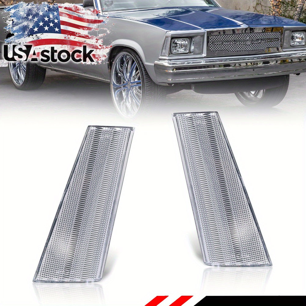2pcs Clear/Smoked/Amber Lens Front Corner Parking Light