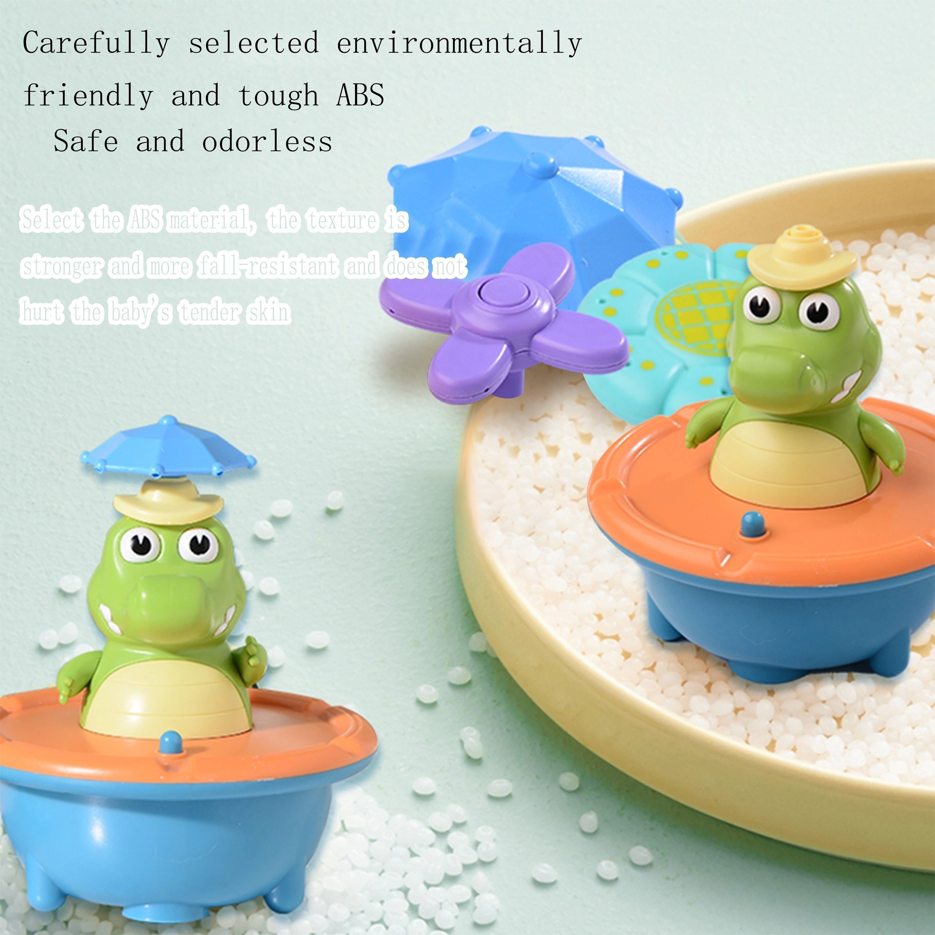Youngsters' Splash & Play Bath Toys with Lights - Fun Water Spray Bathtub and Pool Accessories, Durable ABS Material, Mixed Colors - Ideal Holiday Gift