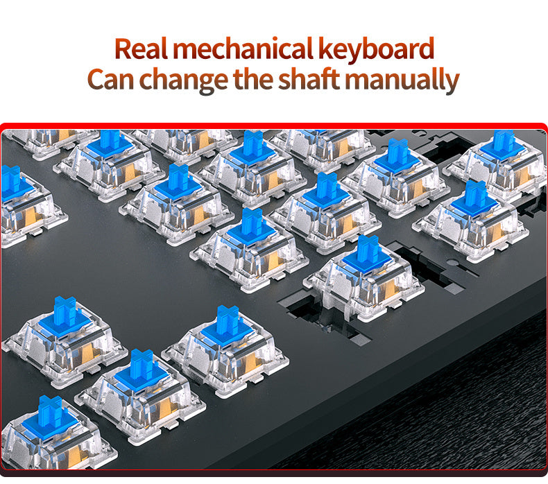 YINDIAO Gaming/Office Mechanical Keyboard, Wired USB Plug