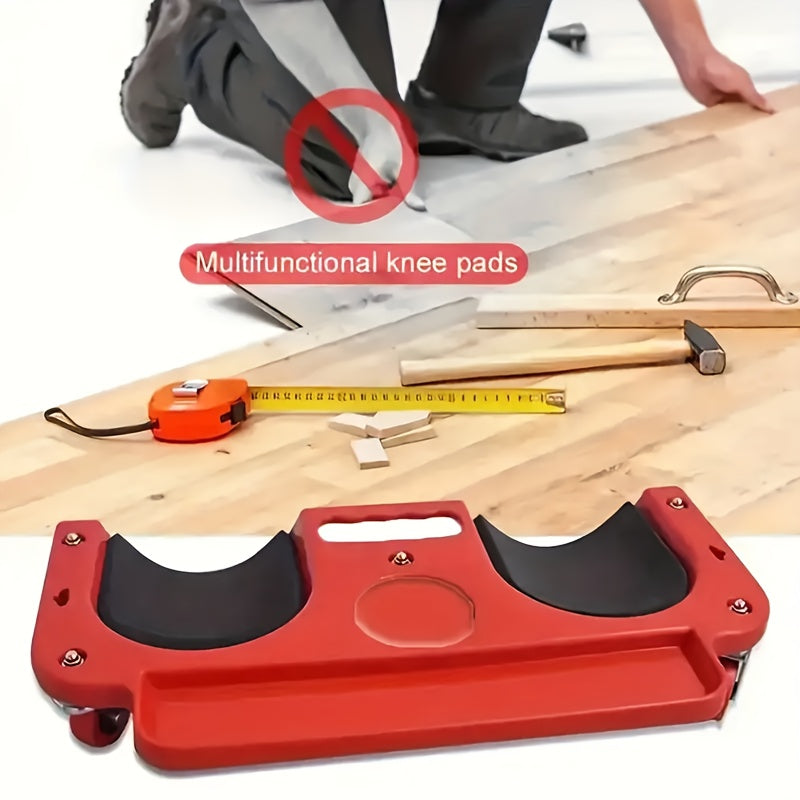1pc Rolling Knee Pad Platform with Wheels, ABS Material, Multi-Function with Built-In Tool Tray,