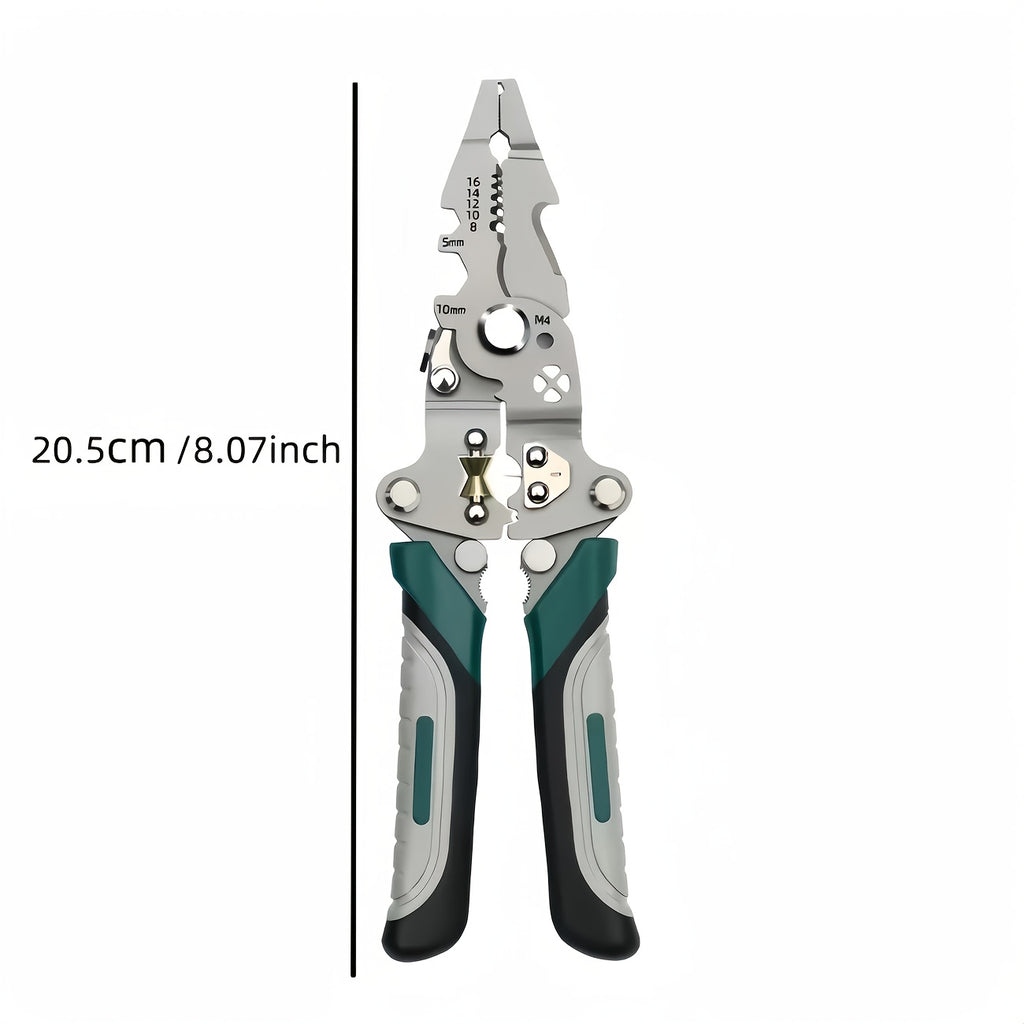 1pc Heavy-Duty Industrial Wire Stripping Pliers -