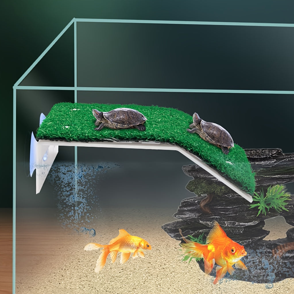 [Turtle Basking Platform] Suction Cup Climbing Ladder Turtle Basking Drying Resting Platform | Fish Tank Decoration