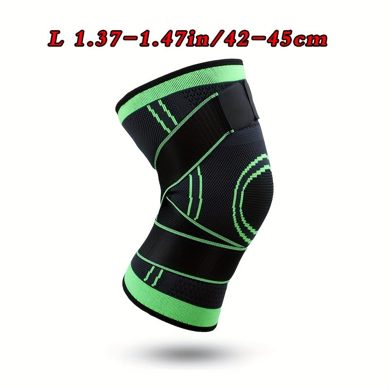1pc Strap Knee Protector Sports Knee Support Adjustable Compression Breathable Joint Protection Sports Knee Protector Strap Compression Basketball Running