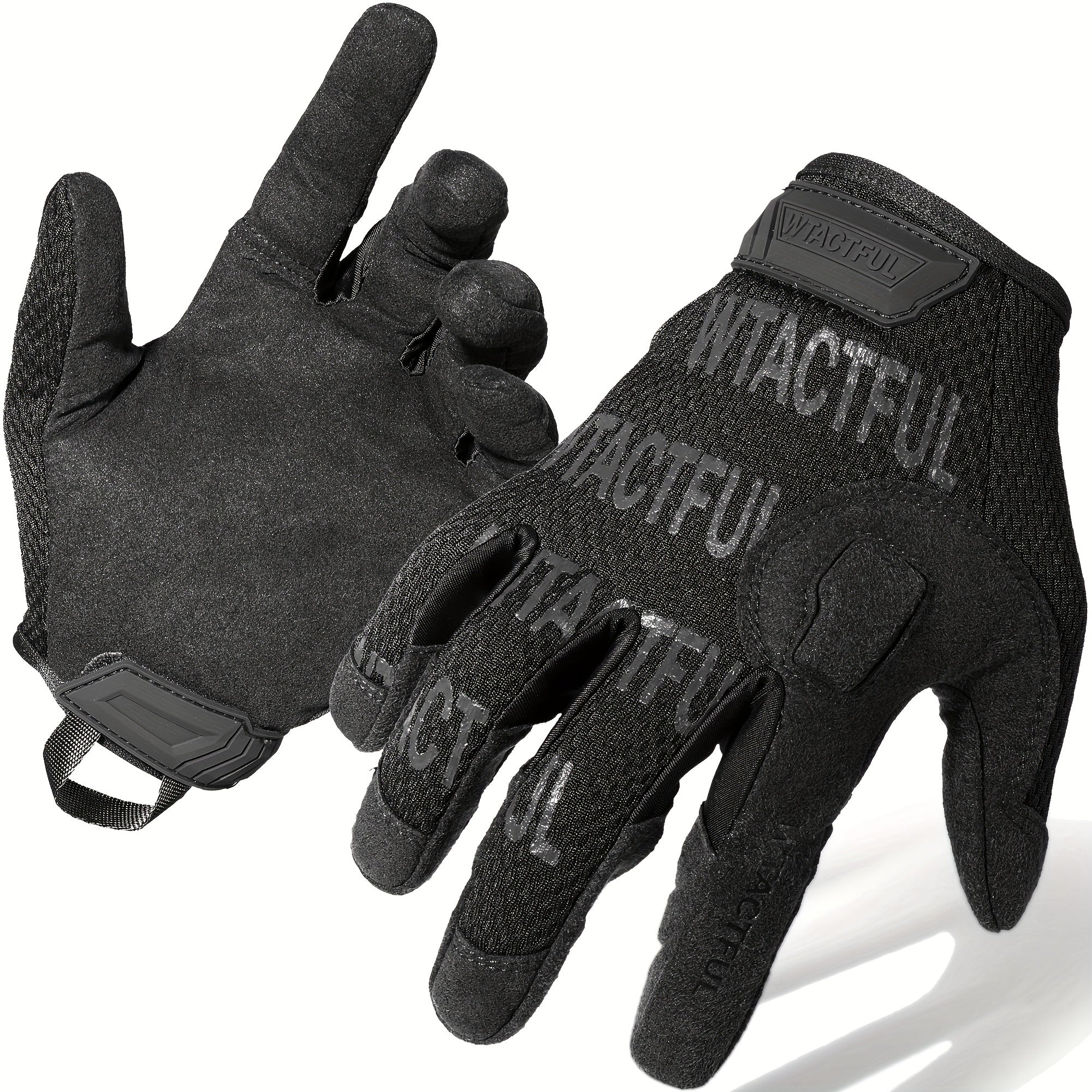 1 Pair Full Finger Thickened Windproof Touch Screen Gloves - Water Resistant, Anti-Slip, and Breathable