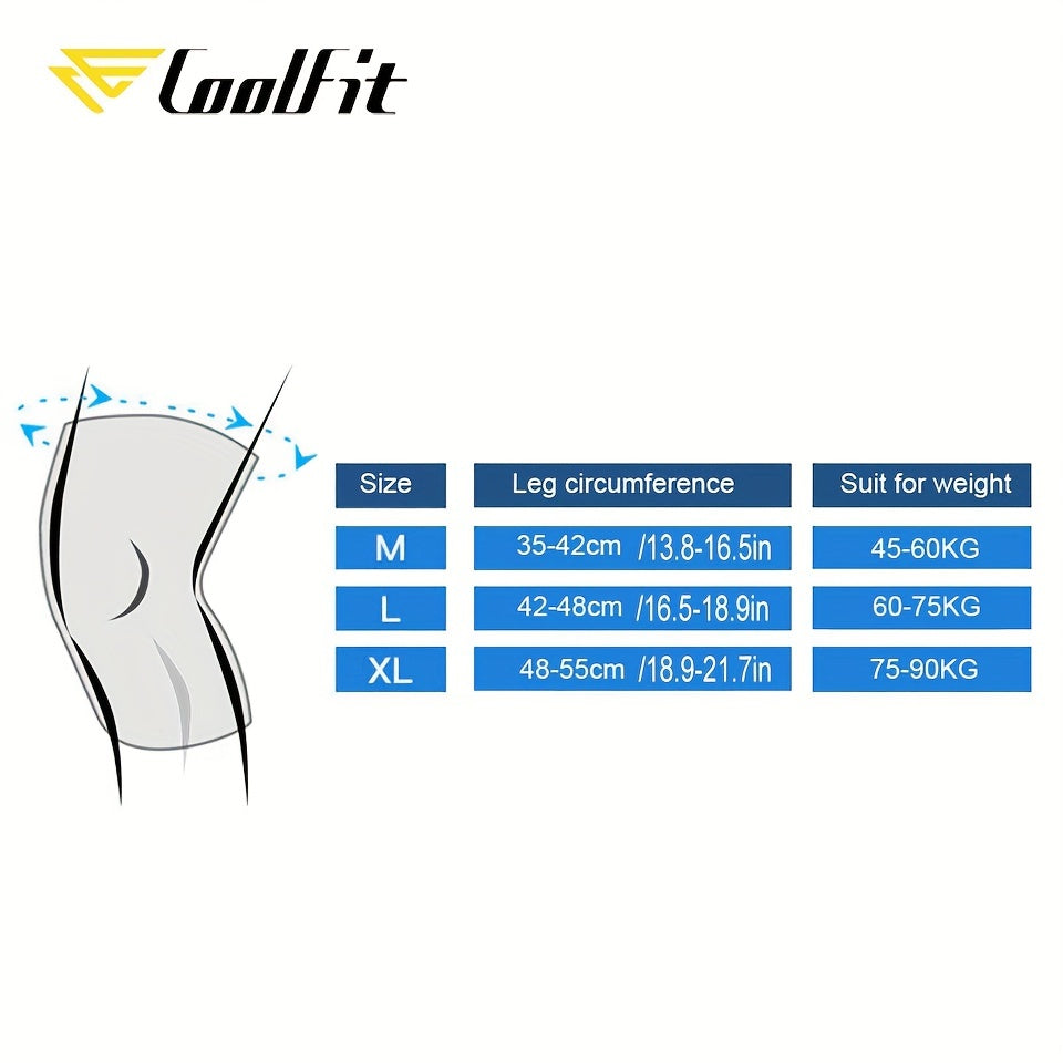 2-Pack Coolfit Thickened Sports Knee Pads for Dance and Streetwear
