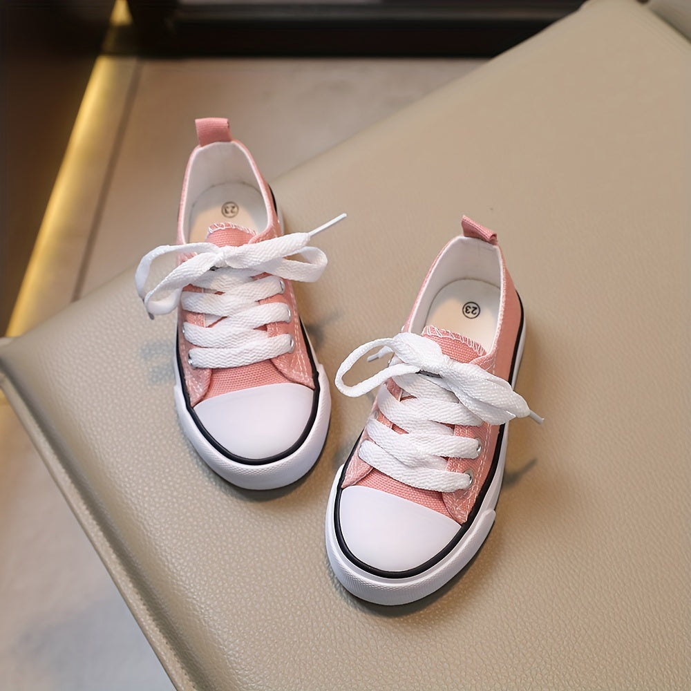 Girls Canvas Sneakers - Ultra-Lightweight & Super Comfortable - Anti-Slip Walking Shoes for Spring & Summer Adventures - Ideal for Outdoor Play