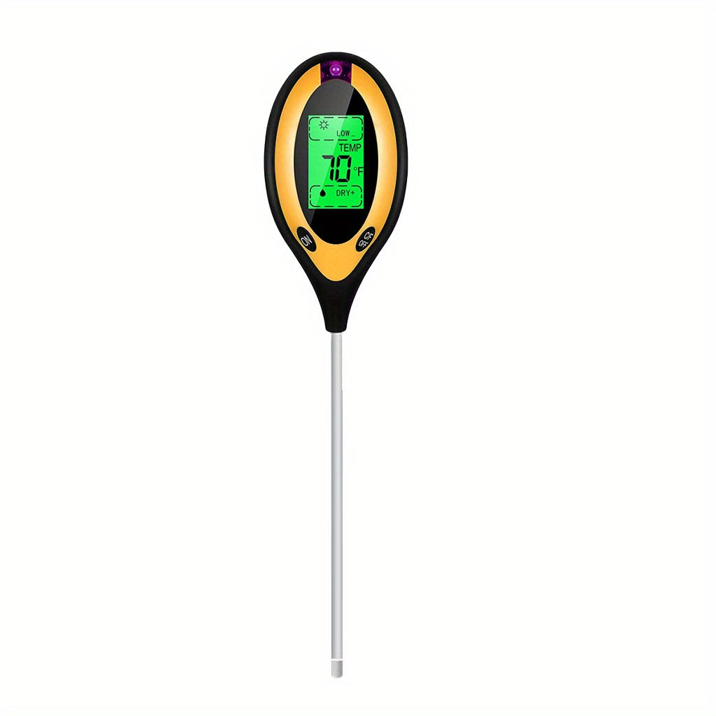1pc 4-in-1 Soil Detector Light Temperature Soil Moisture Meter PH Value Soil Tester, Plant & Soil Monitoring