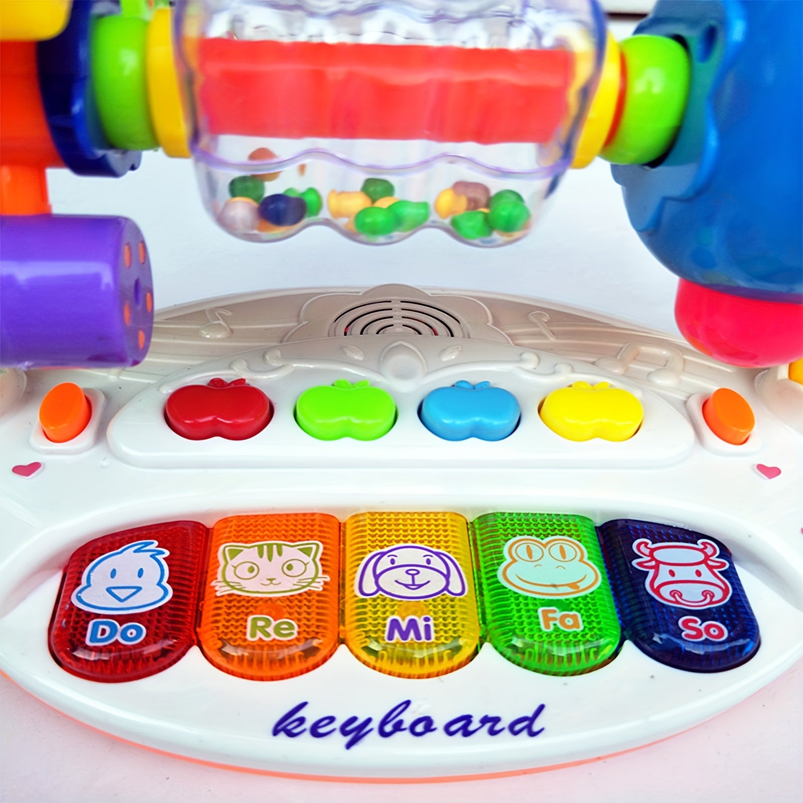 Attractive and educational piano keyboard toys, pre-loaded songs and lights for early learning and development Halloween Christmas Gift