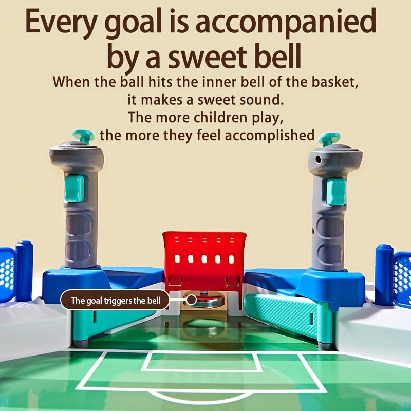 [2-in-1 Interactive Football Game] 1pc Interactive Table Football Game for Youngsters