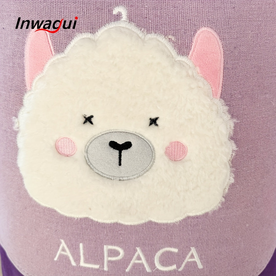 Inwagui Animal-Themed Foldable Storage Basket - Thick Fabric, Elephant, Rabbit & Alpaca Designs with Handles for Clothes, Toys, Books Organizer - Modern Home Decor, for Spring