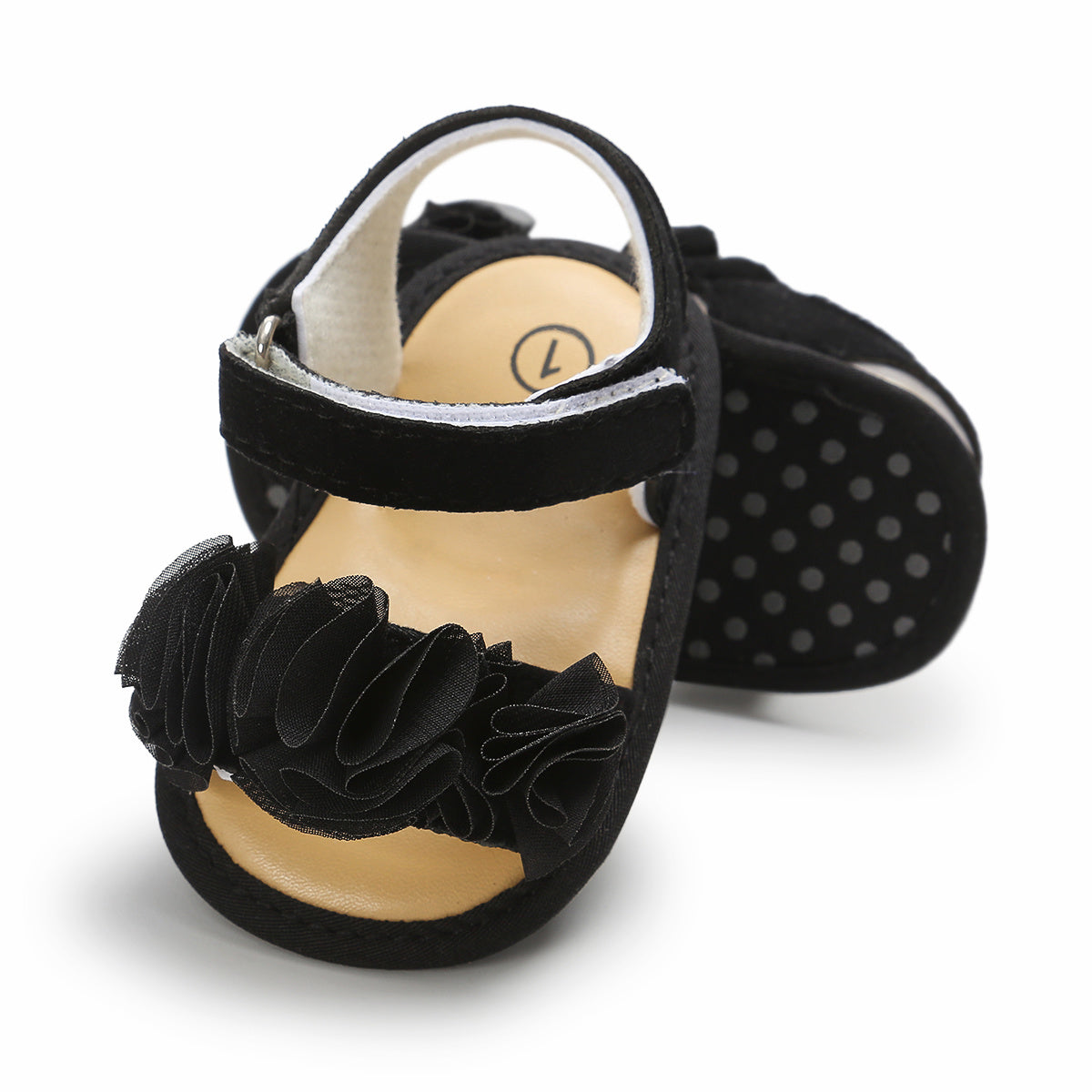 Adorable Baby Girl's Floral Sandals - Breathable, Comfortable, and Durable Open-Toe Shoes for Newborn, Infant,