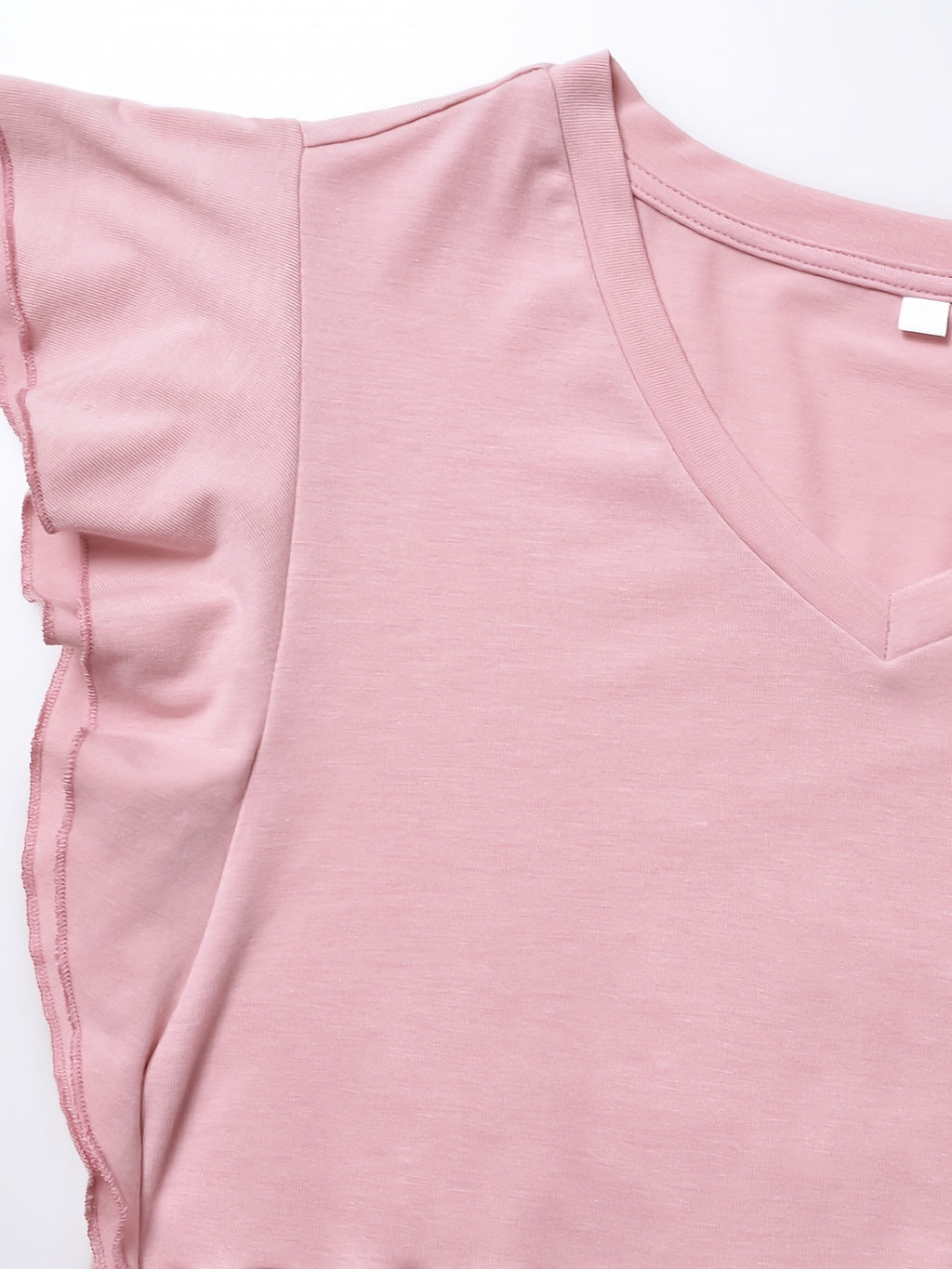 Women's Maternity Casual Ruffled Slim Fit V-neck T-shirt For Summer Holiday